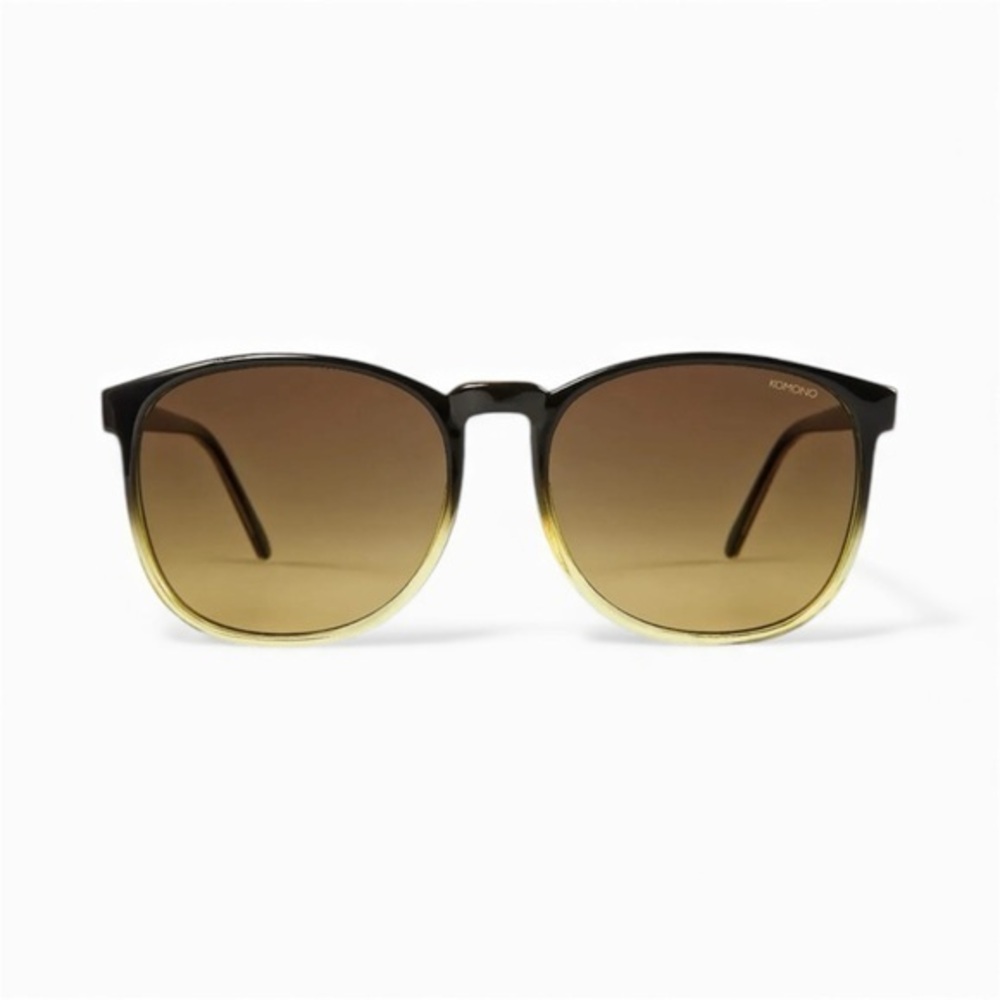 Komono Black Gold Sunglasses NEW Ombré UV400 Urkel Ecpressionist